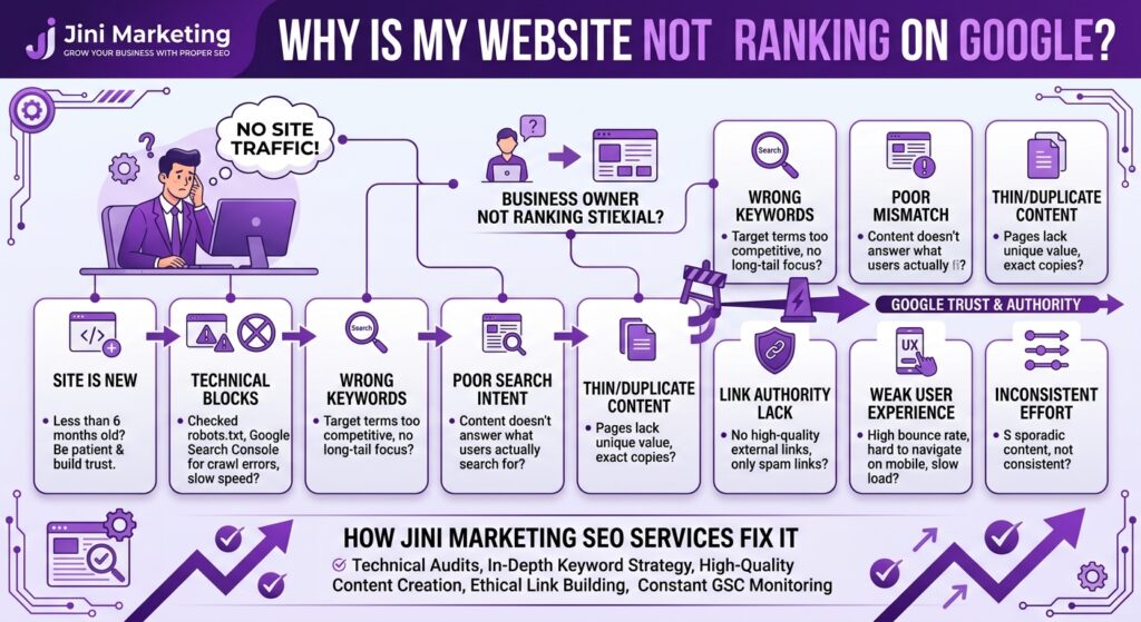 Why Is My Website Not Ranking on Google?