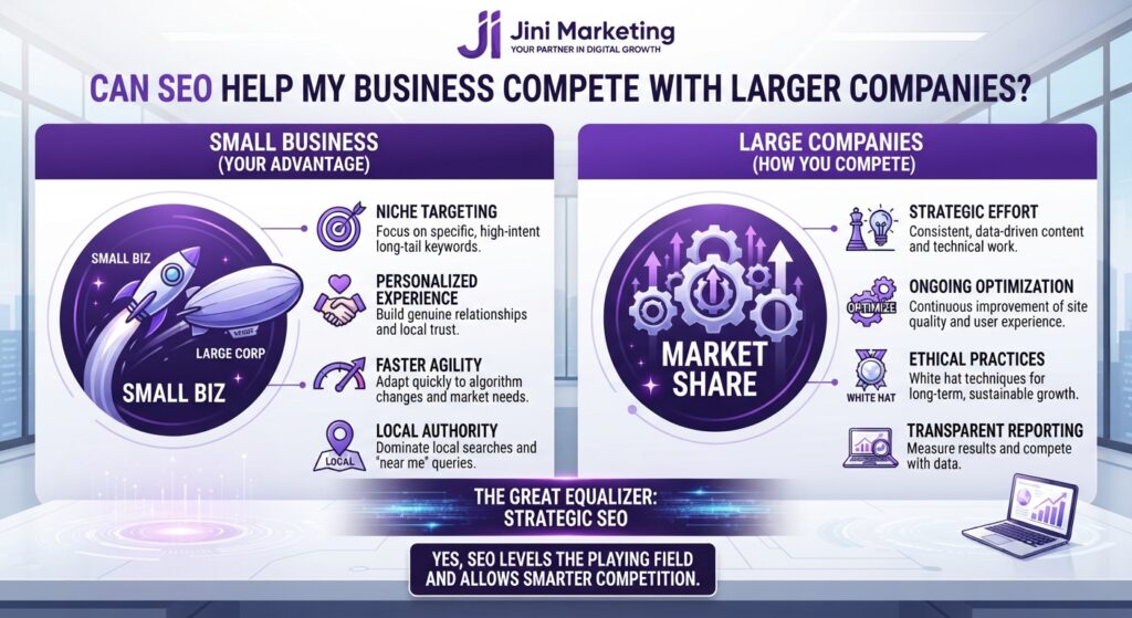 Can SEO Help My Small Business Compete With Big Brands?