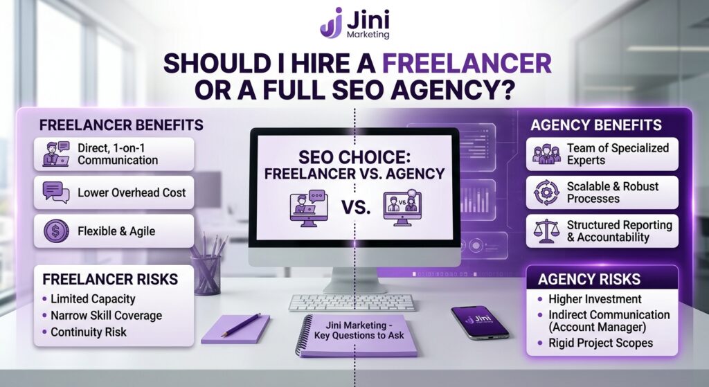 Should I Hire a Freelancer or a Full SEO Agency?